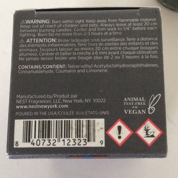 NEST NEW YORK CHARCOAL WOODS MINI VOTIVE CANDLE NWT - Picture 11 of 11
